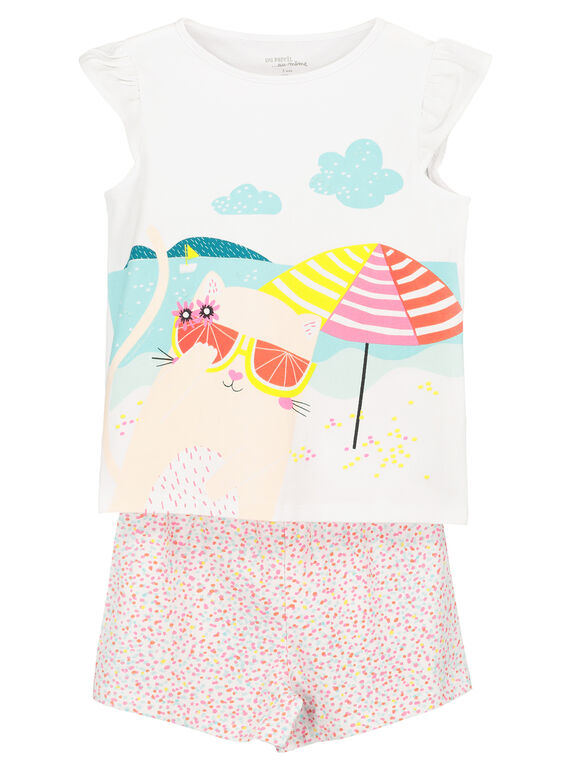 Pijama corto para niña FEFAPYJCHA / 19SH11H4PYJ000
