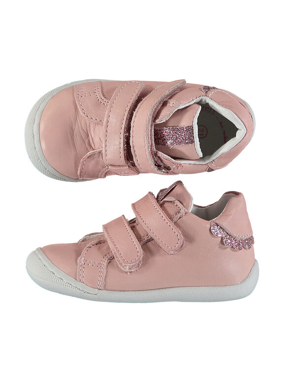 Zapatillas de piel flexible para bebé niña FBFBASFLEX / 19SK3741D3F030