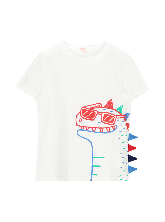Camiseta de rayas con estampado de dinosaurio para niño FOTOTI4 / 19S902L4TMC000