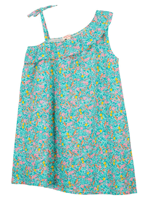 Vestido asimétrico para niña FACUROB5 / 19S901N5ROB000