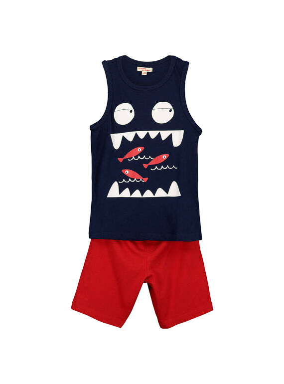 Conjunto de camiseta de tirantes y short para niño FOPLAENS1 / 19S902P1ENS070