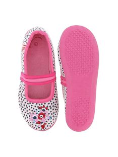 Girls' ballet pump slippers CFBALFLEUR / 18SK35X3D07030
