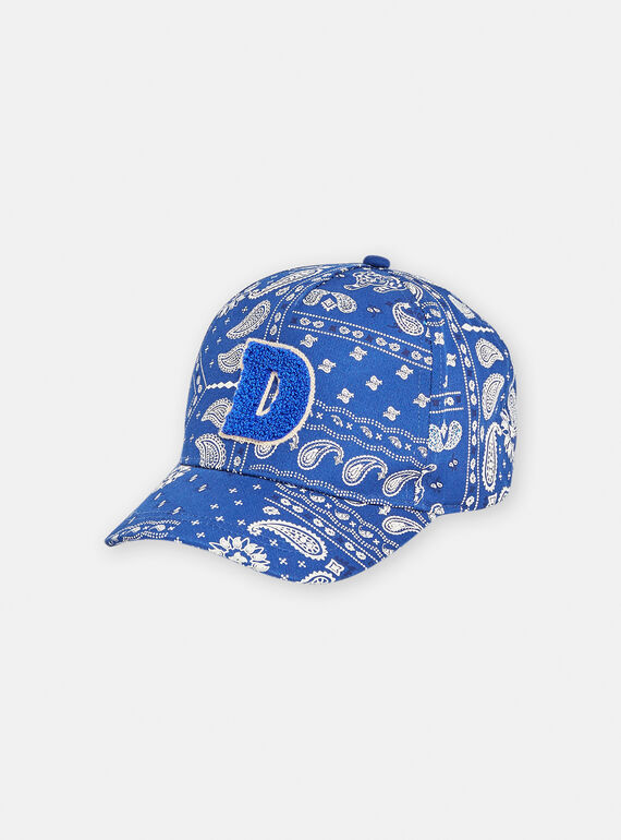 Gorra azul con estampado paisley para niño TYOJOCAP3 / 24SI02E4CHA070