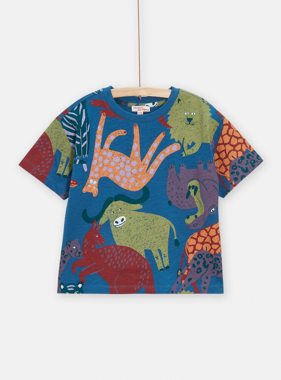 Camiseta Azul Manga Corta VODATI / 24W90221TMCC210