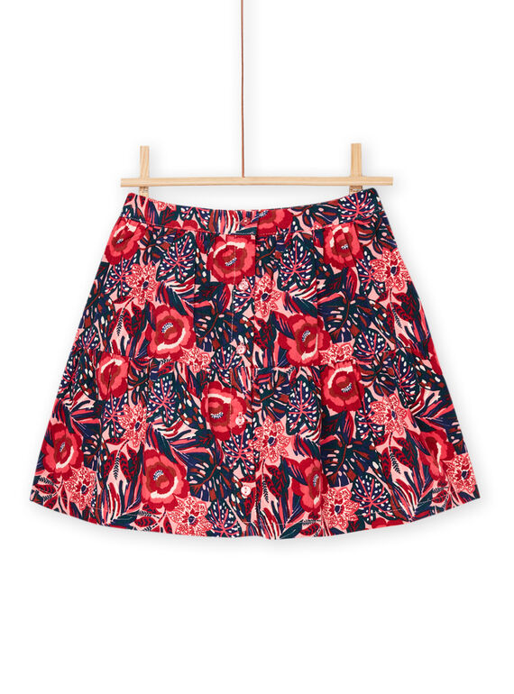Falda con estampado de flores PAPRAJUP1 / 22W901S2JUPD324