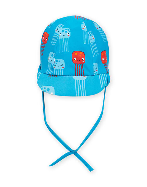 Sombrero azul con estampado de medusas para bebé niño NYUCASQ2 / 22SI10L1CHAC215