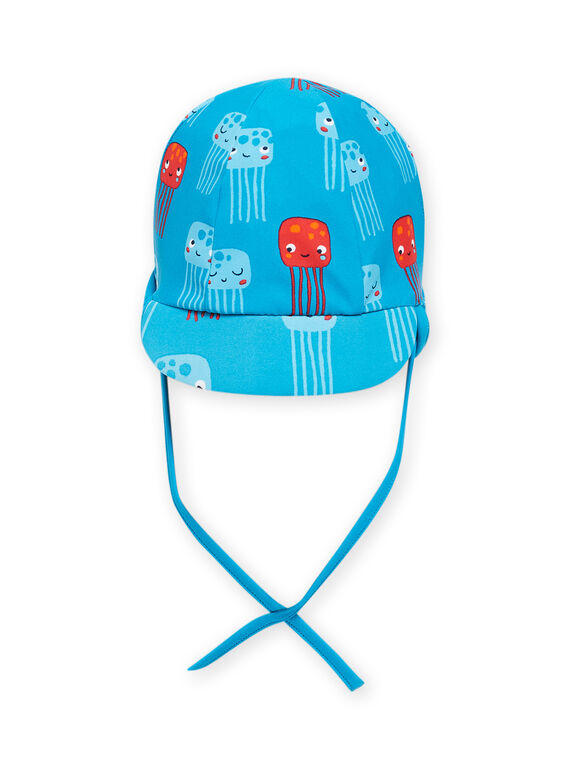 Sombrero azul con estampado de medusas para bebé niño NYUCASQ2 / 22SI10L1CHAC215
