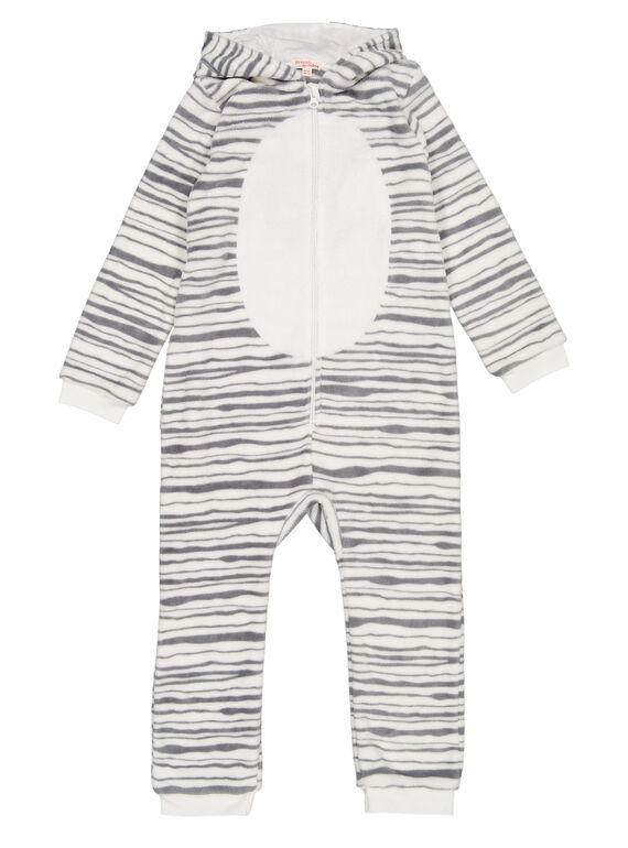 Sobrepijama con estampado de cebra de tacto suave para niña GEFASURZEB / 19WH11N1D4F001