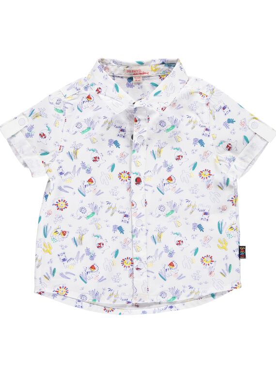 Baby boys' short-sleeved shirt CUFRICHEM / 18SG10H1CHM099
