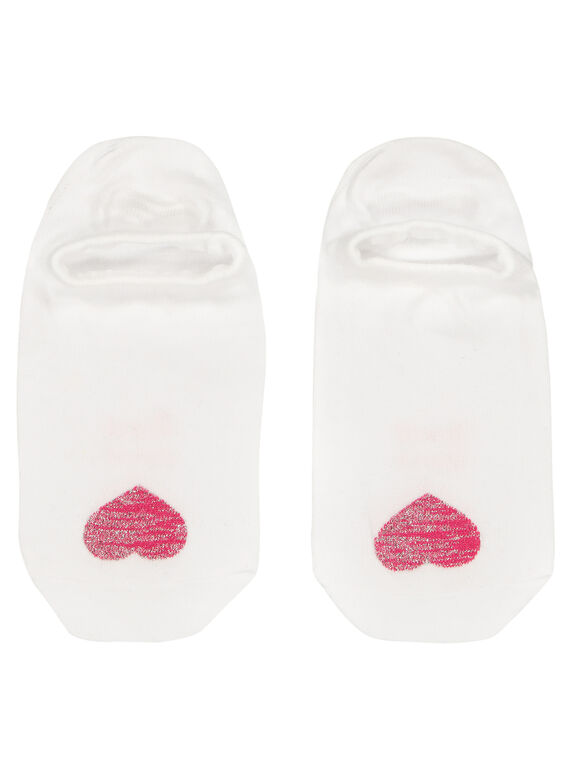 Calcetines con estampado de corazón para niña FYAJOCHO7B / 19SI01G4SOQ000