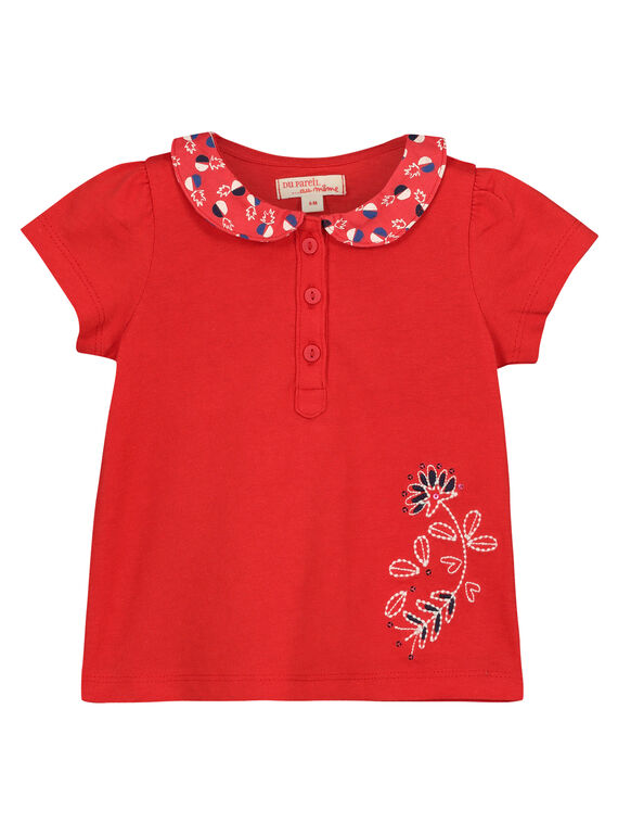 Camiseta con cuello Peter Pan para bebé niña FITOBRA / 19SG09L1BRA330