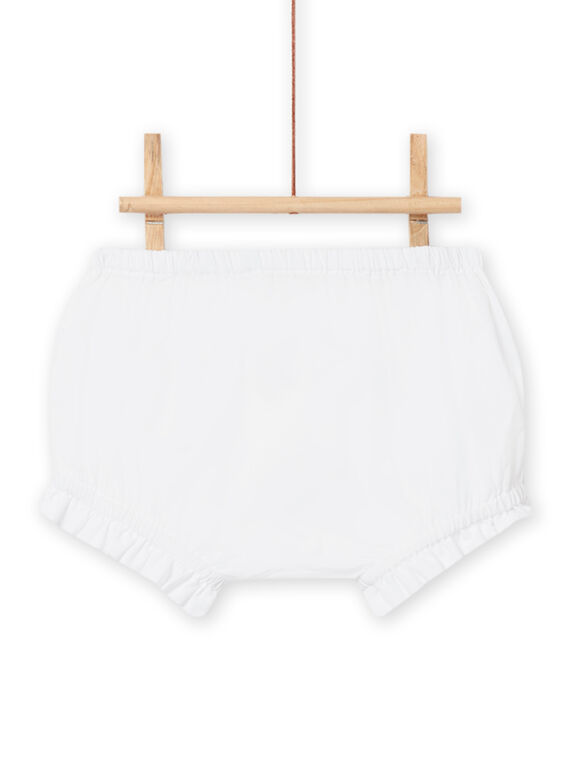 Cubrepañal blanco avolantado para bebé niña NIJOBLOO / 22SG09C1BLR000