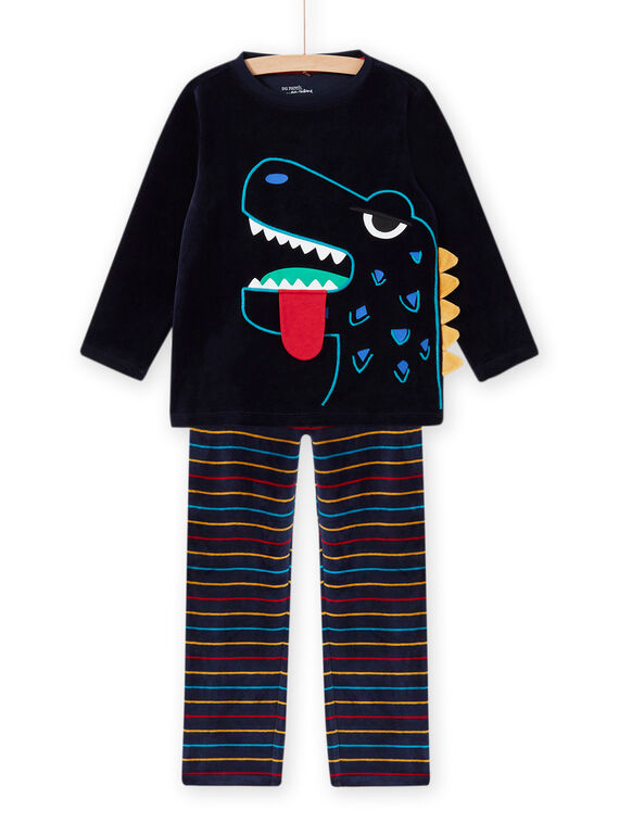 Pijama con estampado de dinosaurio fosforescente para niño MEGOPYJDIN / 21WH1293PYJ705