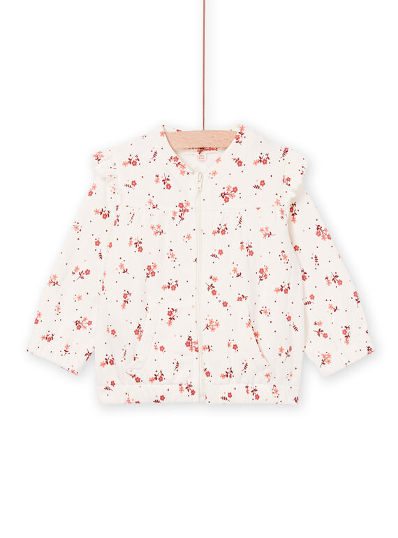 Sudadera de chándal con estampado floral y bolsillos PIPRIHOJOG / 22WG09P2JGH009