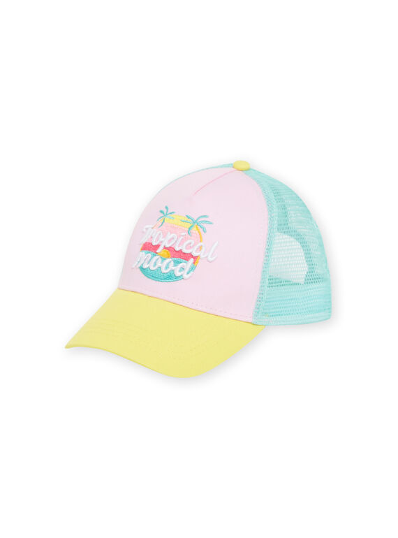 Gorra rosa, turquesa y amarillo para niña NYACAP2 / 22SI01C1CHAD303
