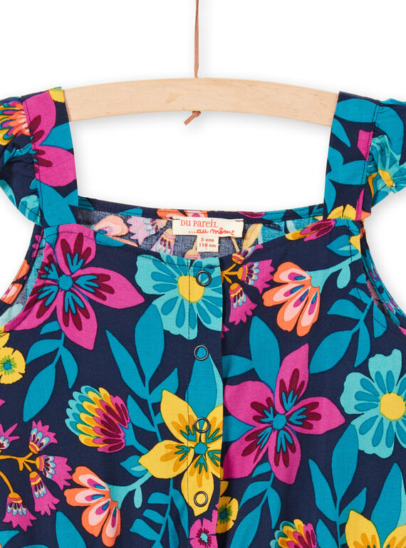 Mono de tirantes avolantados con estampado floral LAMUMCOMB2 / 21S901Z1CBLC211