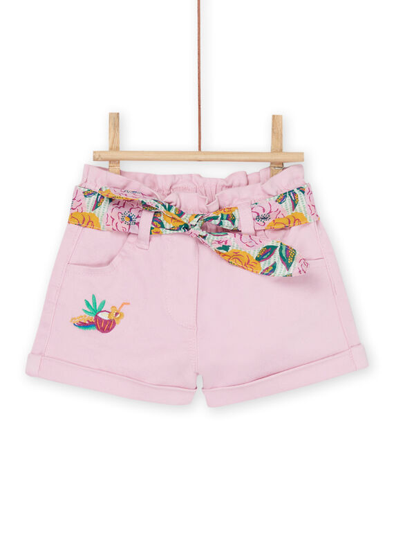 Short rosa con estampado de flores RIEXOSHO / 23SG09V1SHOD315