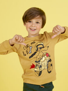 Camiseta de color mostaza para niño MOMIXTEE3 / 21W902J5TMLB101