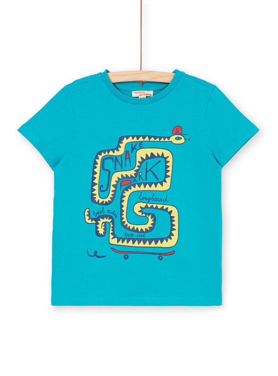 Camiseta turquesa para niño LOJOTI8 / 21S902F4TMCC242