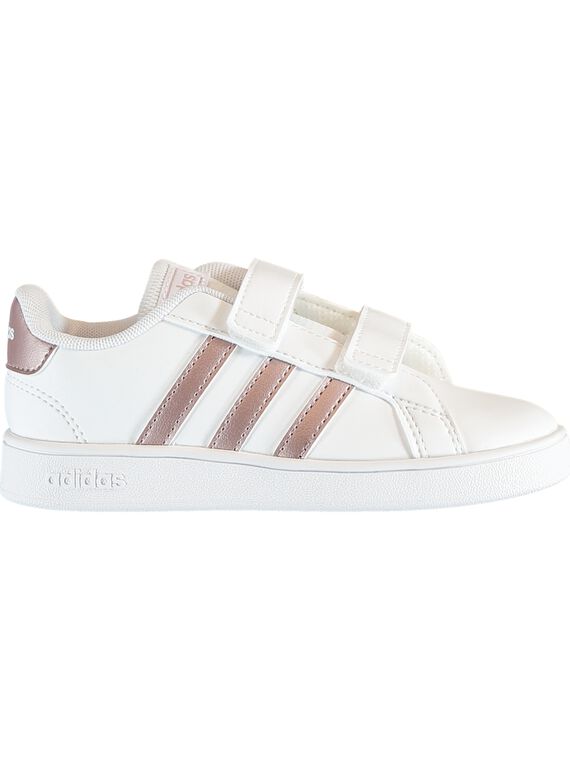 Zapatillas de color blanco Advantage Clean Adidas para bebé niña GBFEF0116 / 19WK37P1D35000