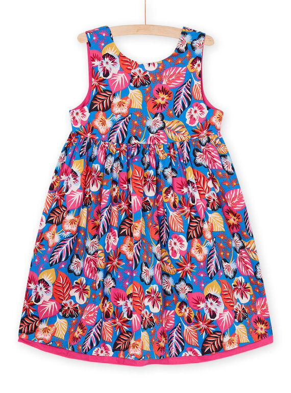Vestido azul y rosa reversible RAJUNROB2 / 23S901U2ROBC209