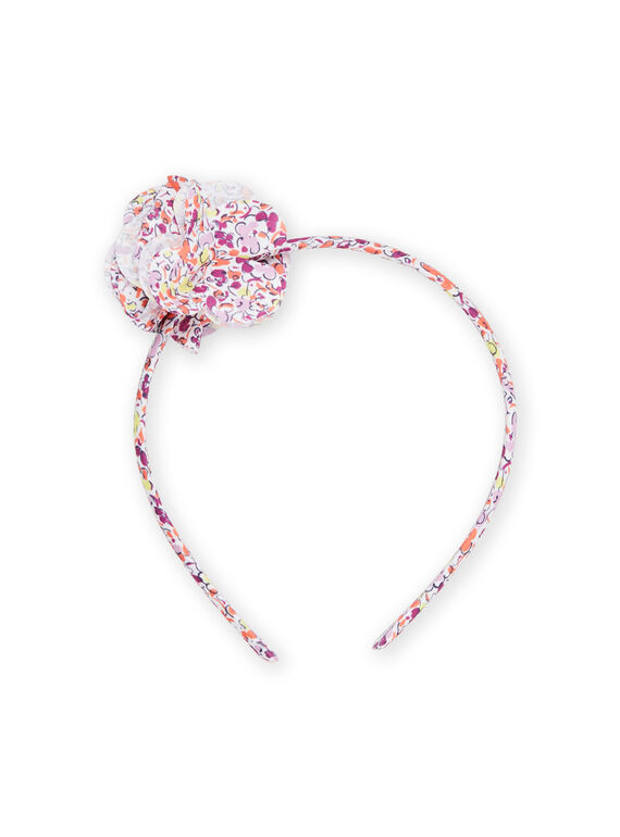 Diadema para niña de color blanco y rosa RYAJOSERR3 / 23SI01B6TET000