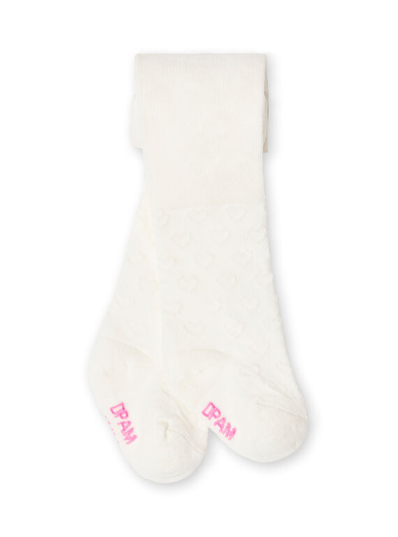 Leotardos de color blanco roto para bebé niña LYIESCOL7 / 21SI0963COLA001