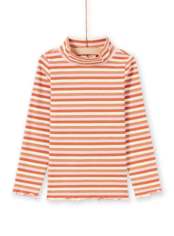 Jersey fino de manga larga de rayas coloridas para niña MACOMSOUP / 21W901L1SPL420