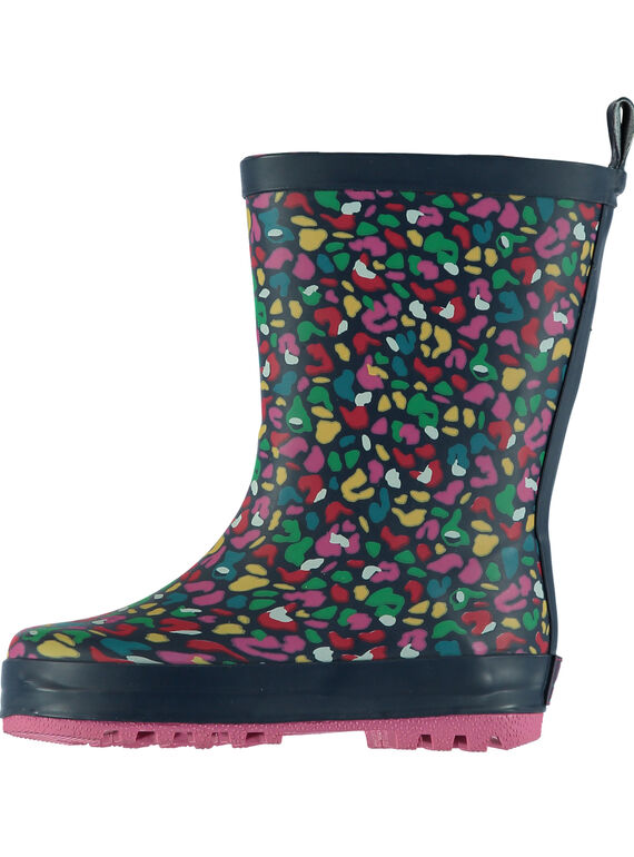 Botas de agua con estampado de leopardo para niña GFBPMUL / 19WK35G1D0C070