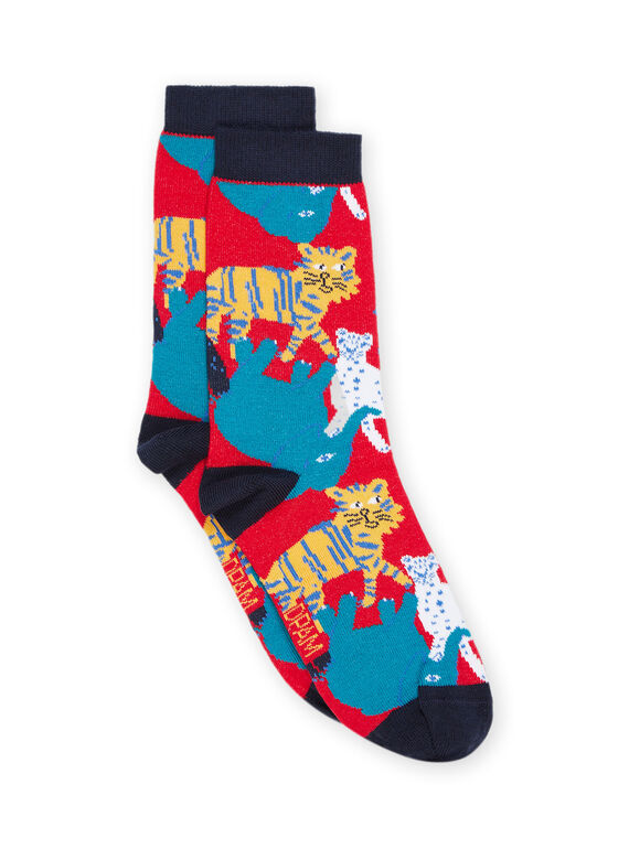 Calcetines con estampado de animales de la sabana RYOJOCHO5 / 23SI027DSOQF518