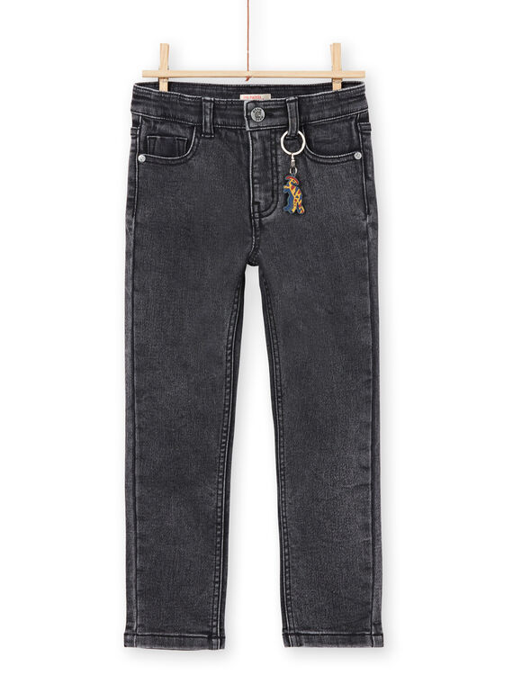 Vaquero slim antracita para niño MOPAJEAN / 21W902H1JEAK004