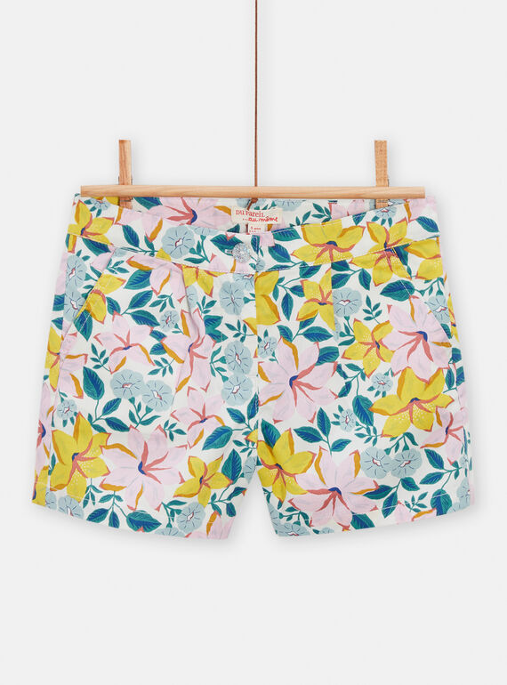 Short crudo con estampado floral para niña TAPOSHORT / 24S901M1SHO001