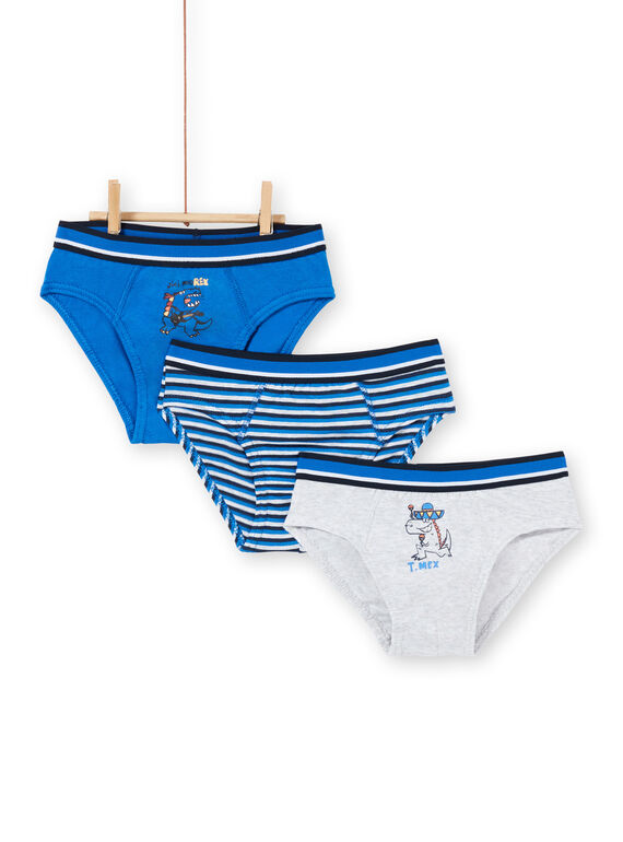 Pack de 3 slips de color azul y gris jaspeado para niño LEGOSLIBLUE / 21SH1222D5LC231
