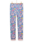 Pijama de camiseta y pantalón con estampado de leopardo para niña NEFAPYJBUG / 22SH11G5PYJ632