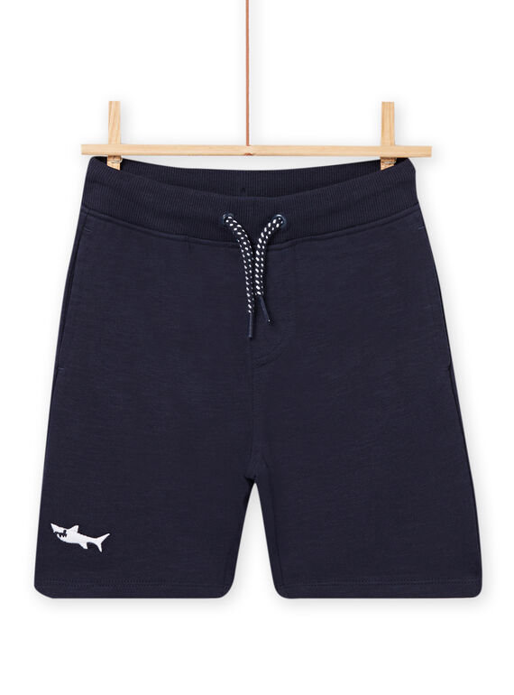 Bermudas de color azul noche para niño NOJOBER1 / 22S902C8BER705