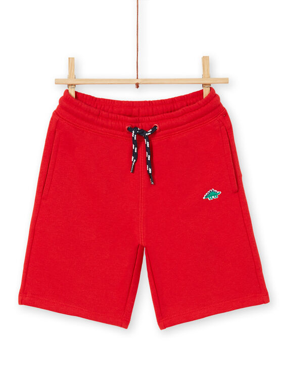Bermudas para niño de color rojo LOJOJOBEX4 / 21S90243BER050