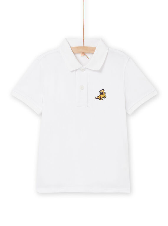 Polo piqué con parche de dinosaurio ROJOPOL4 / 23S90271POL000