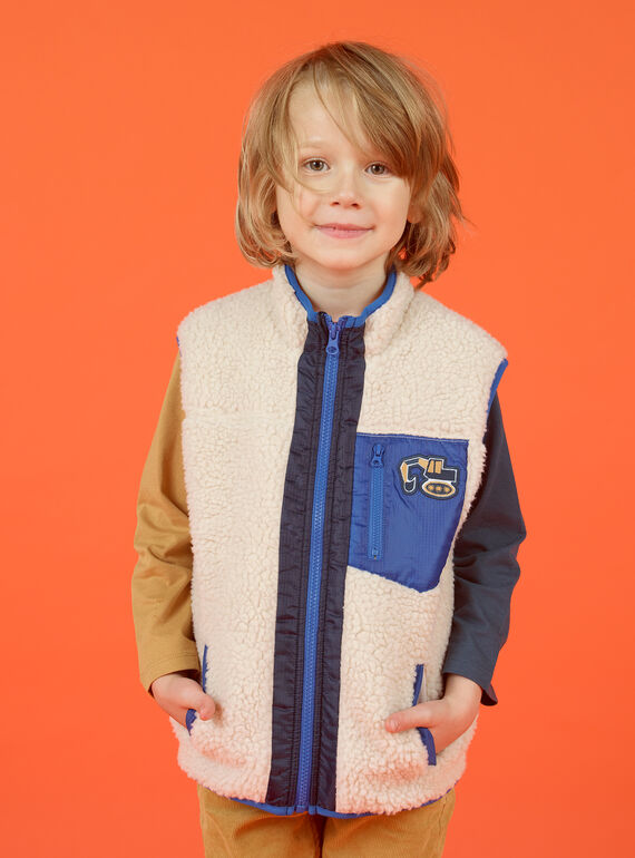 Chaleco efecto borrego para niño MOCOVES / 21W902L2GIL009