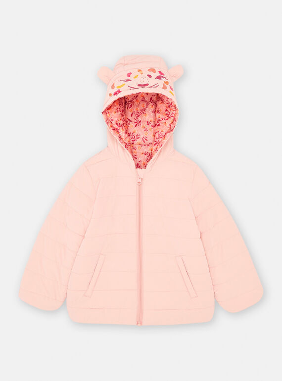 Anorak reversible rosa con capucha SAPANDOUNE / 23W901C3D3ED329