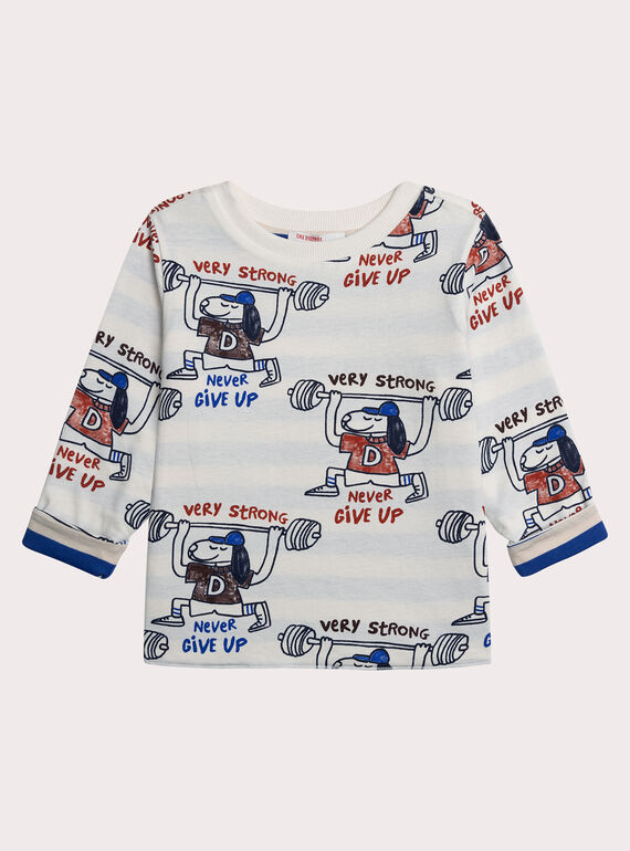 Camiseta reversible con dibujo de perro para niño XOBLUTEE4 / 25W902N1TMLA002