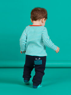 Pantalón de chándal de color azul noche para bebé niño MUTUPAN2 / 21WG10K2PANC234