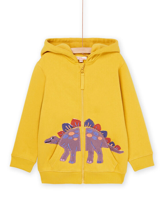 Sudadera amarilla con capucha de muletón ROMAGIL / 23S902T1GIL106