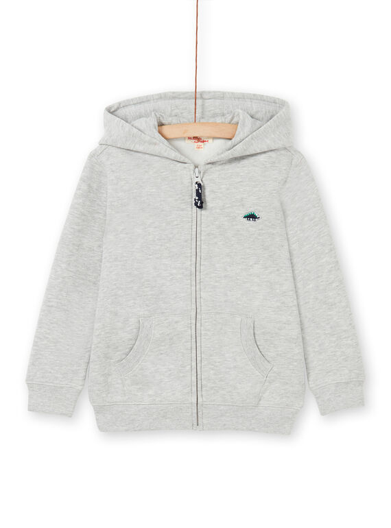 Sudadera de chándal para niño de color gris jaspeado LOJOJOH2 / 21S90244JGHJ922