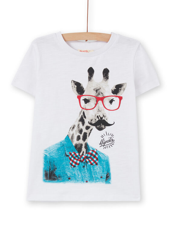 Camiseta blanca de manga corta - Niño LOJOTI1 / 21S90235TMC000