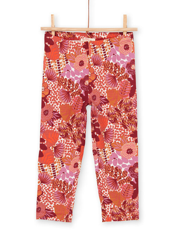 Leggings de color rojo para niña LYATERLEG / 21SI01V1CAL001