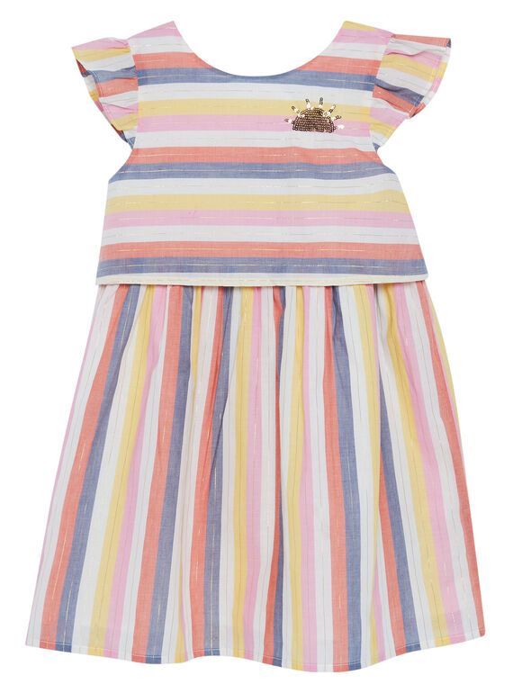 Vestido de color crudo JATROROB2 / 20S901F2ROB001