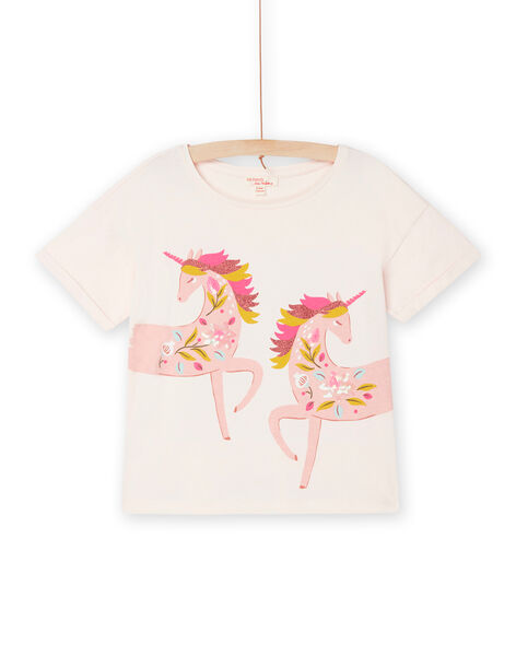 Camiseta rosa con dibujo de unicornios RAMAGTI3 / 23S901T3TMCD310