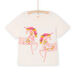 Camiseta rosa con dibujo de unicornios