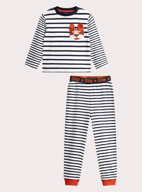 Pijama de rayas para niño  VEGOPYJMAR / 24WH1275PYJ001