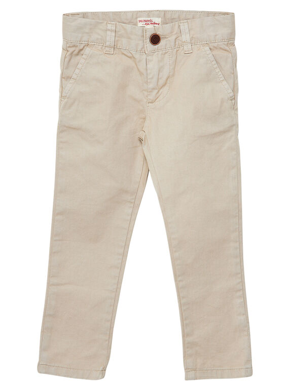 Pantalón chino de color beige para niño JOJOPACHI1 / 20S90244D2B080